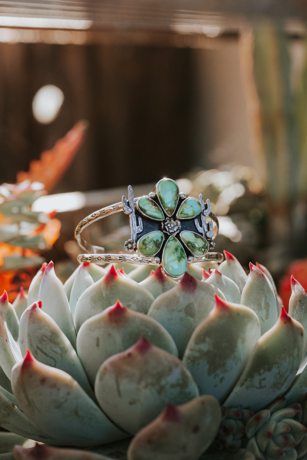 Sonoran Prickly Pear Blossom Cuff