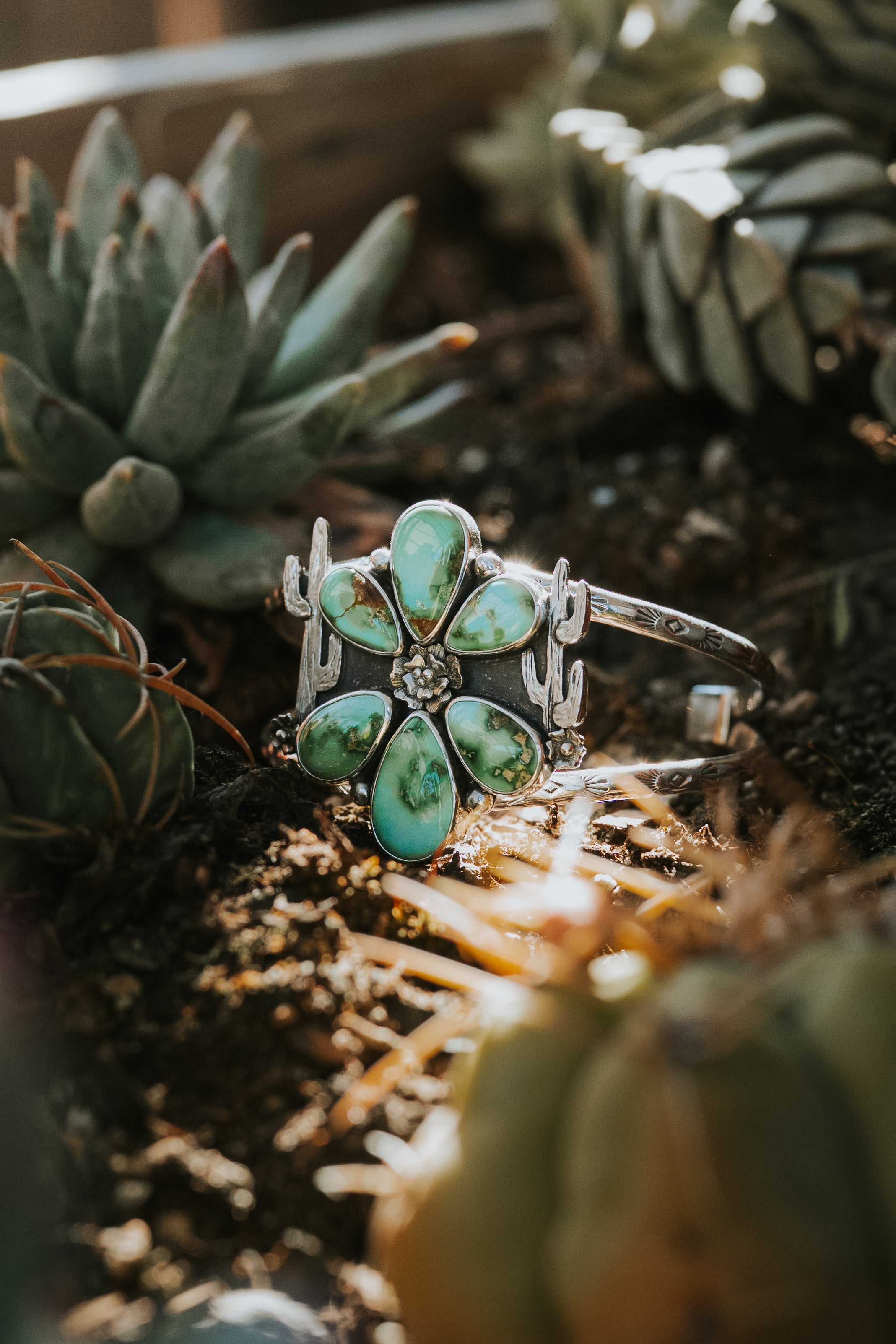 Sonoran Prickly Pear Blossom Cuff