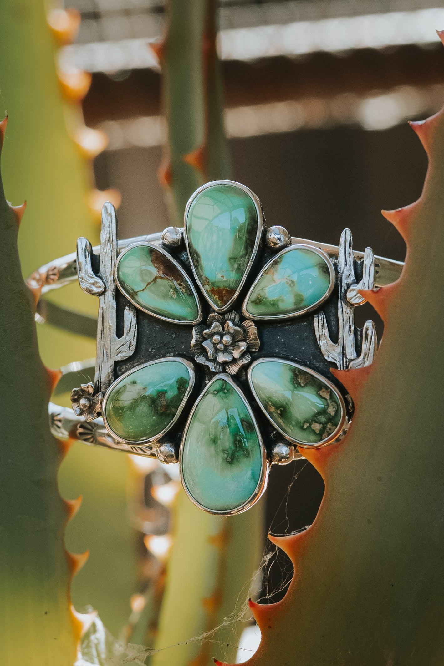 Sonoran Prickly Pear Blossom Cuff