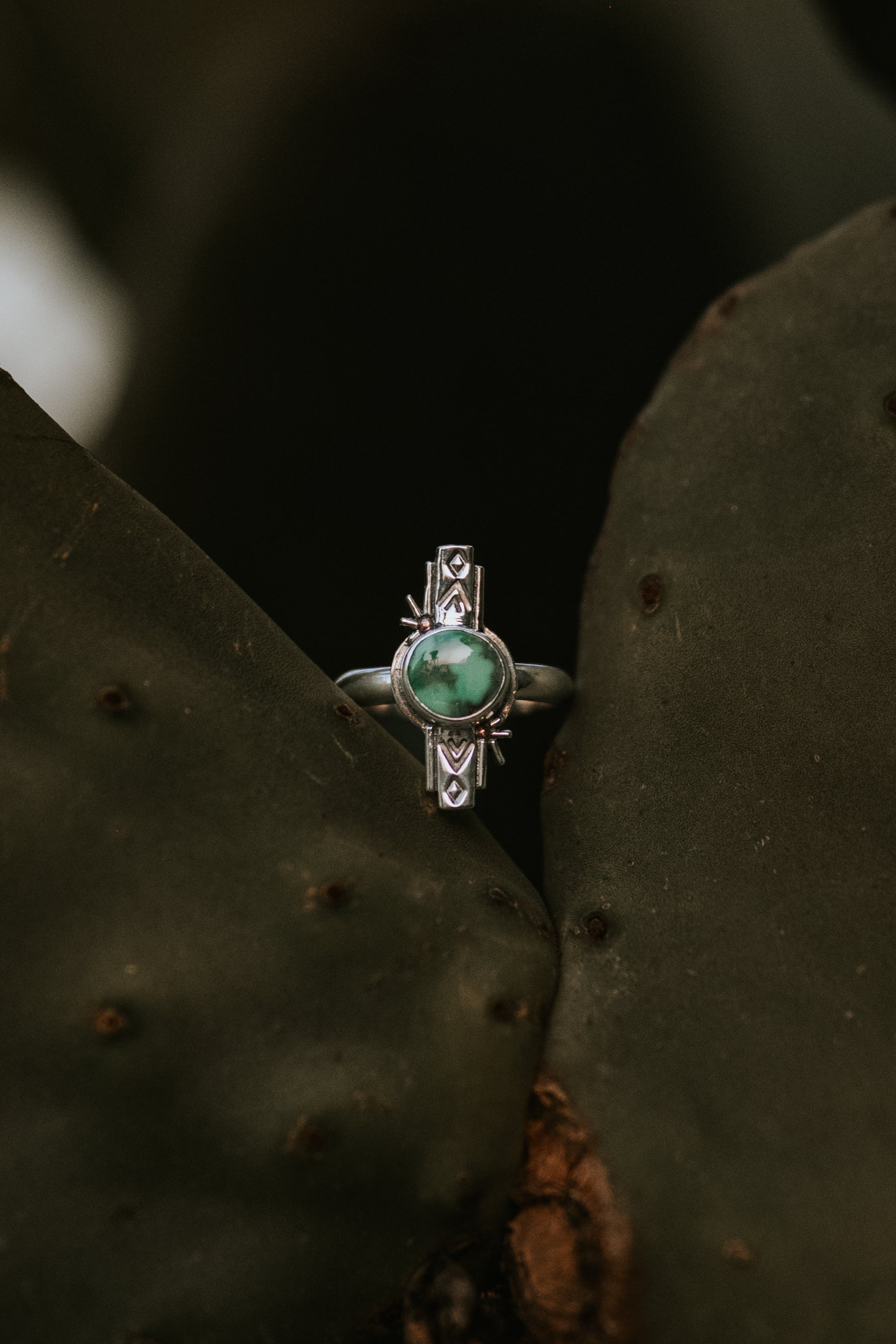 The Emerald Valley Mesa Ring