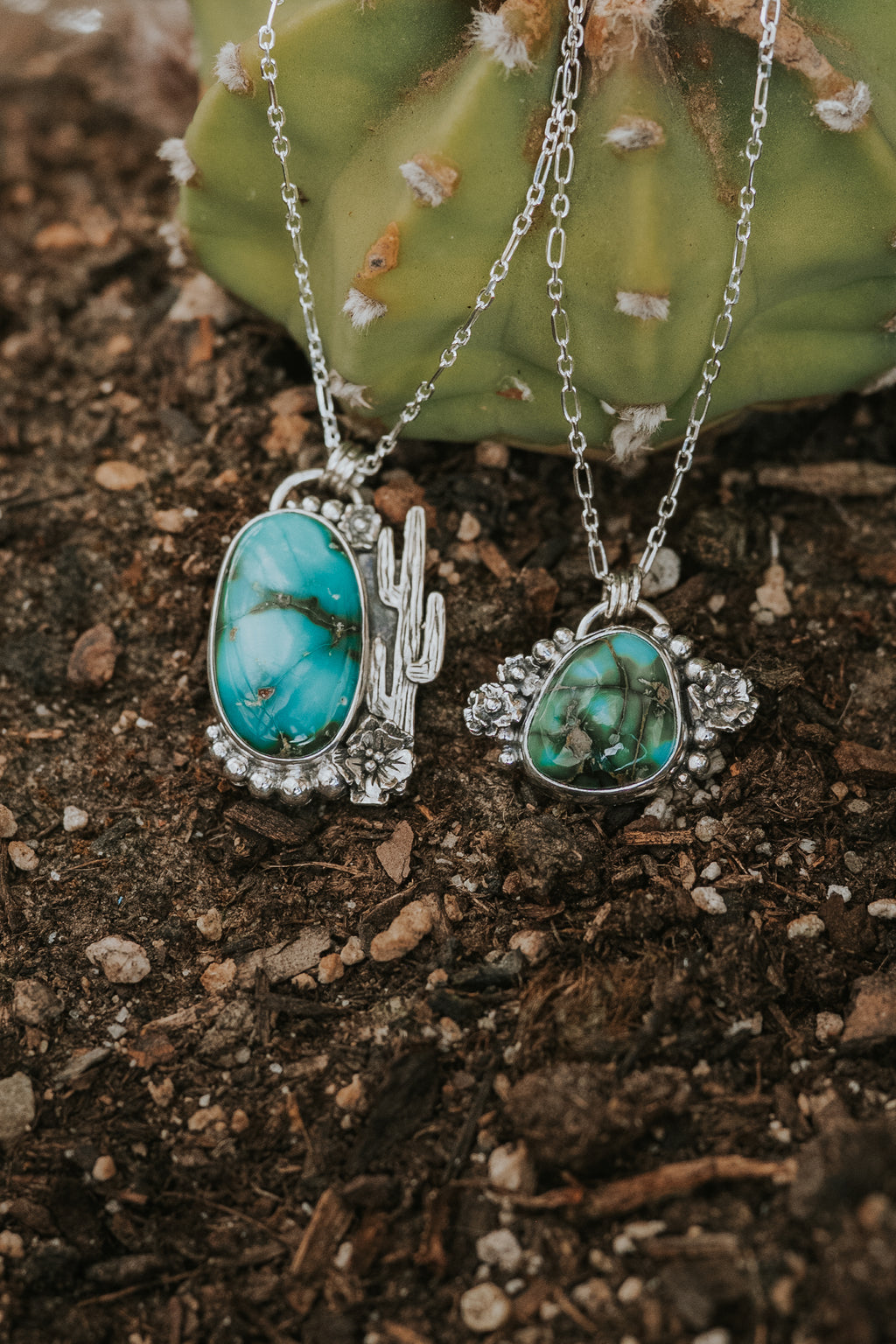 Sonoran Mountain Saguaro Blossom Necklace