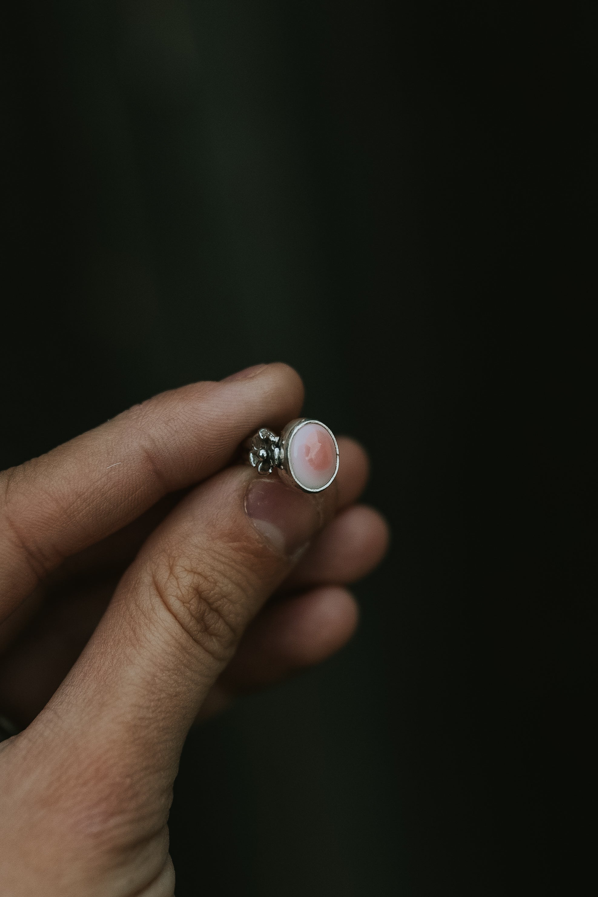 Kingman & Pink Conch Ear Cuffs