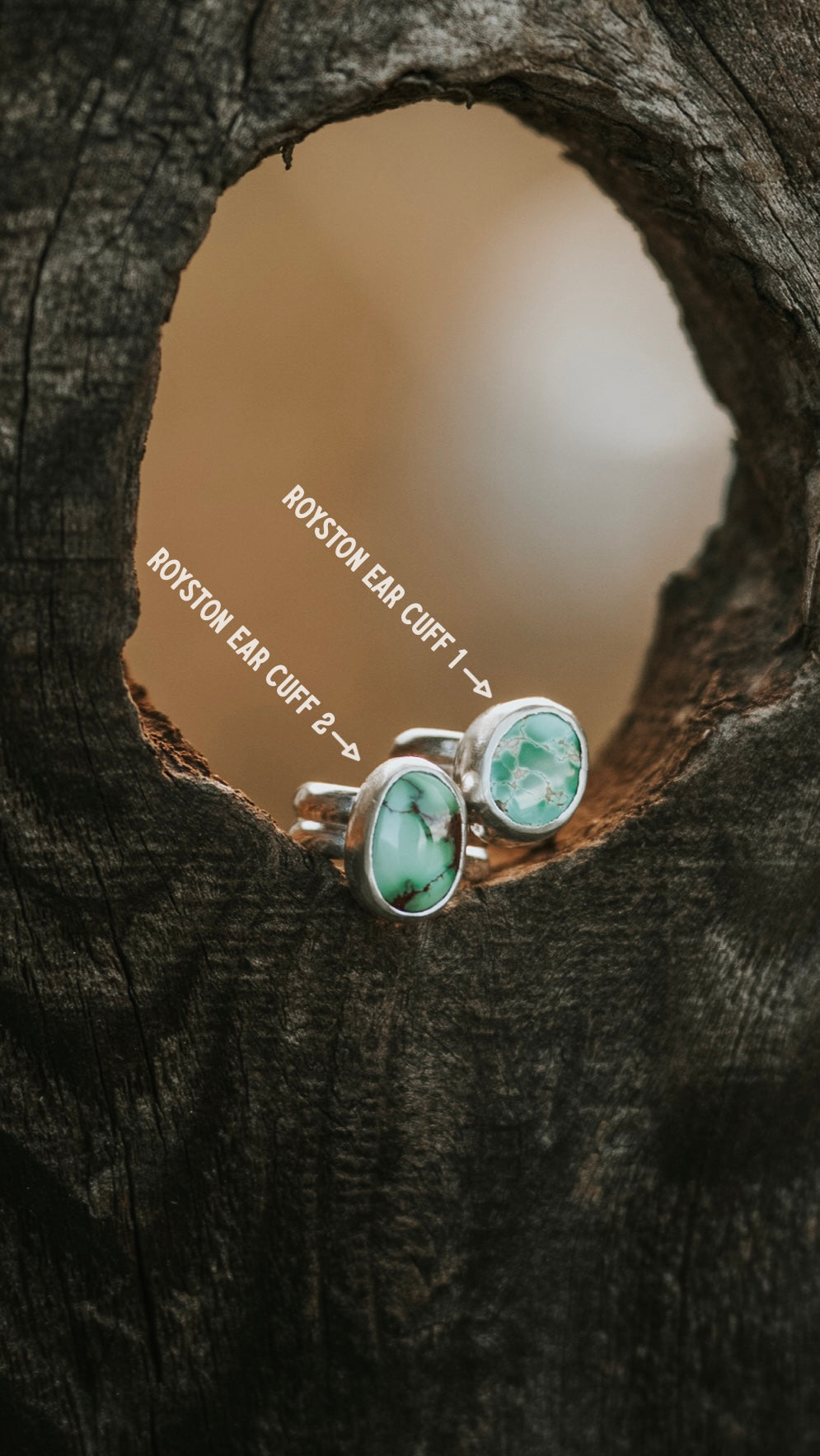 Royston Single Stone Ear Cuffs