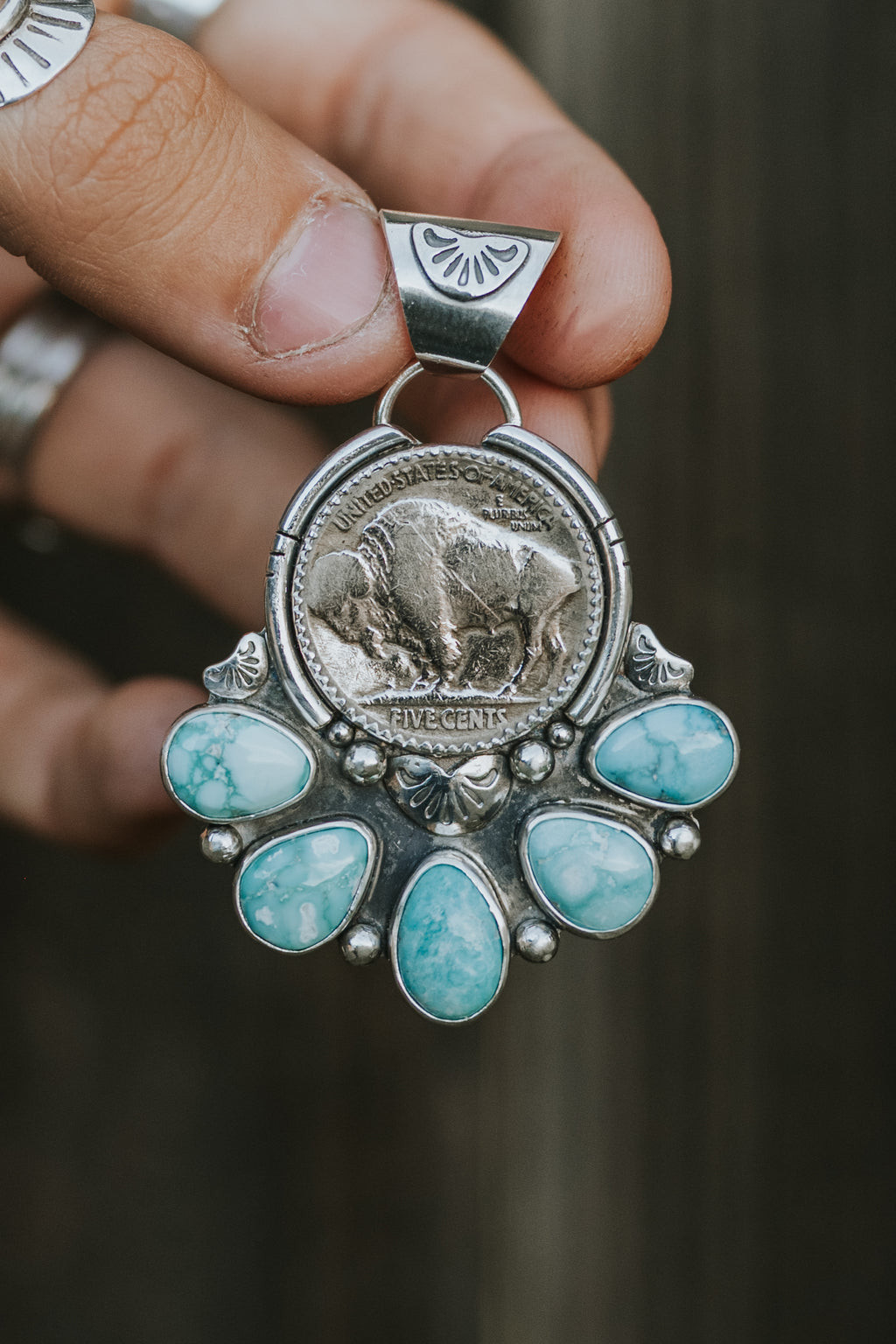 Whitewater Buffalo Nickel Pendant