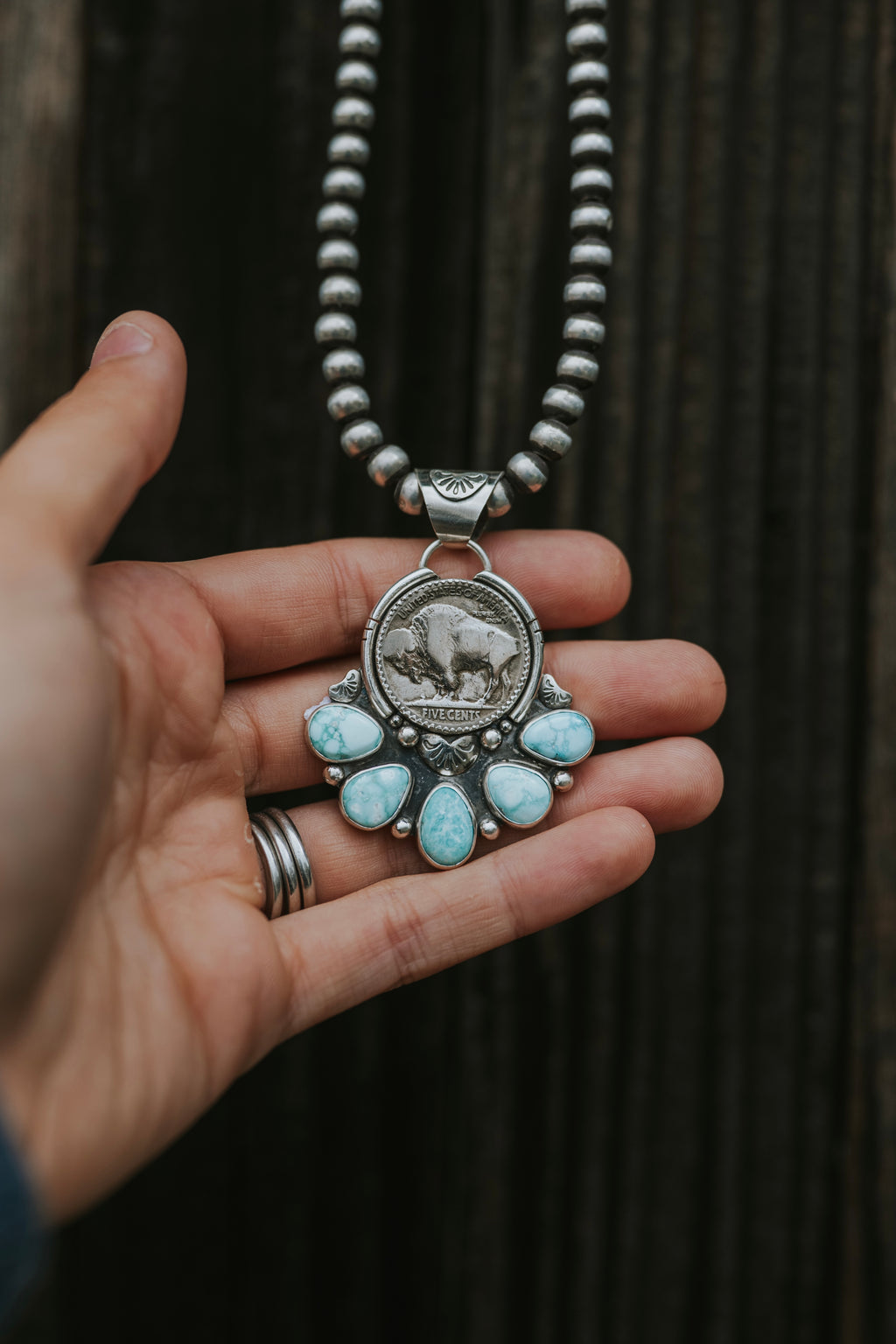 Whitewater Buffalo Nickel Pendant